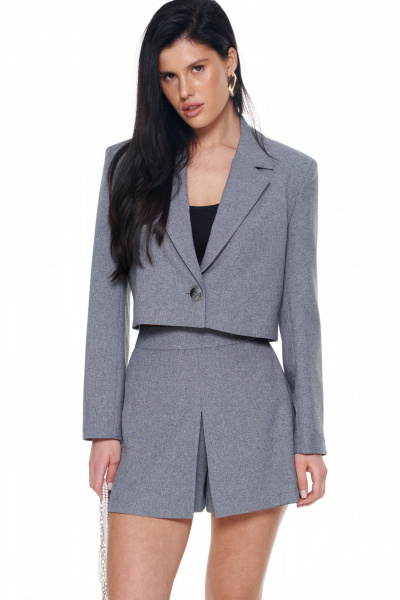 Жакет, шорты KaVaRi 8044.1 серый - фото 3