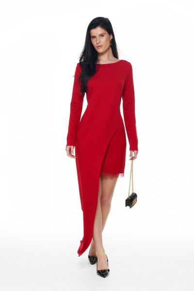 Платье KaVaRi 1132.1 красный - фото 3