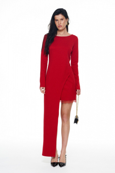 Платье KaVaRi 1132.1 красный - фото 1