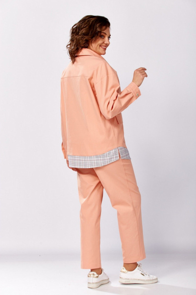 Брюки, рубашка Милора-стиль 1440 персиковый - фото 6