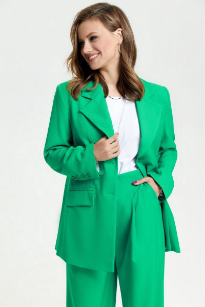 Брюки, жакет TEZA 2660 зеленый - фото 3