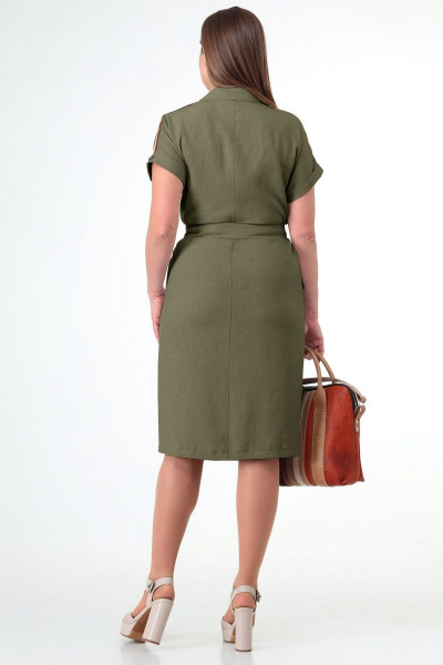 Платье T&N 7015Л хаки - фото 2