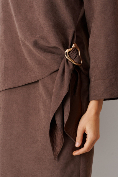 Платье Панда 120980 мокко - фото 4