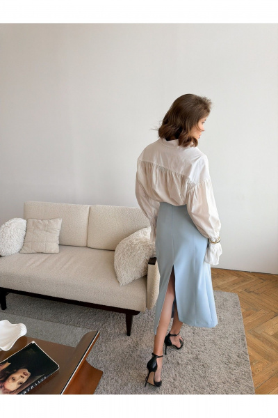 Юбка THE.WOMAN 0427 голубой - фото 3