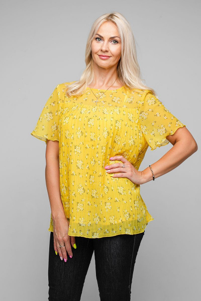 Блуза Avila 0863 желтый - фото 2