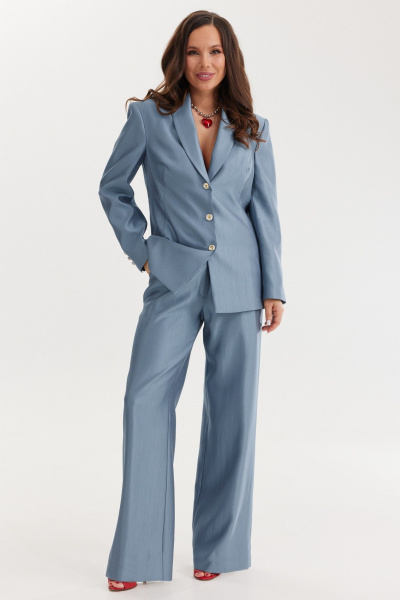 Брюки, жакет Магия моды 2659 сине-голубой - фото 2
