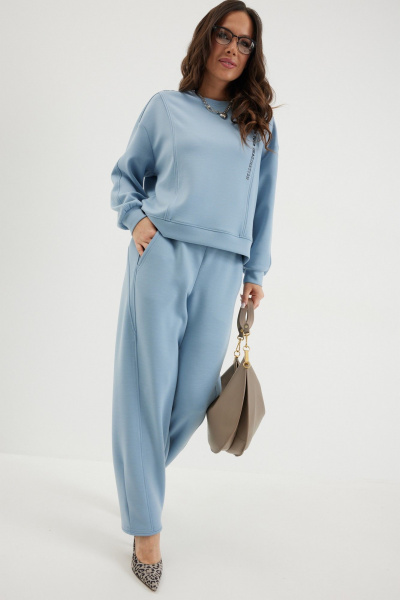Брюки, свитшот Магия моды 2684 голубой - фото 9