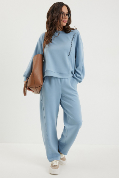 Брюки, свитшот Магия моды 2684 голубой - фото 2