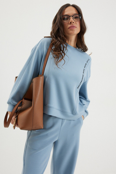 Брюки, свитшот Магия моды 2684 голубой - фото 3