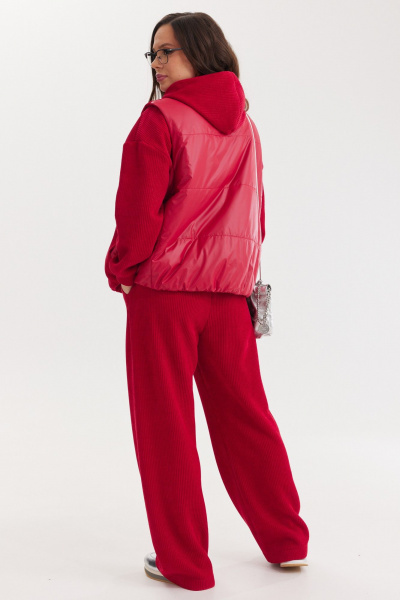 Брюки, жилет, худи Магия моды 2686 красный - фото 6