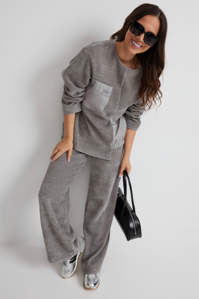 Брюки, джемпер Магия моды 2687 серый - фото 4