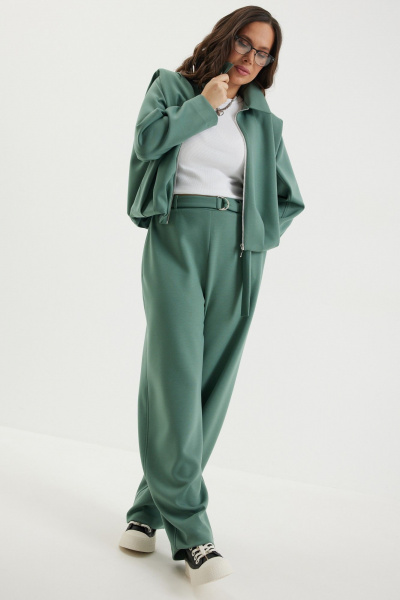 Брюки, бомбер Магия моды 2694 зеленый - фото 2
