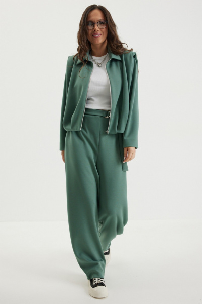 Брюки, бомбер Магия моды 2694 зеленый - фото 1