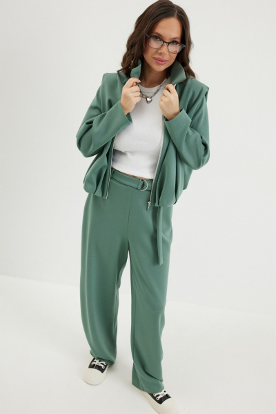 Брюки, бомбер Магия моды 2694 зеленый - фото 3