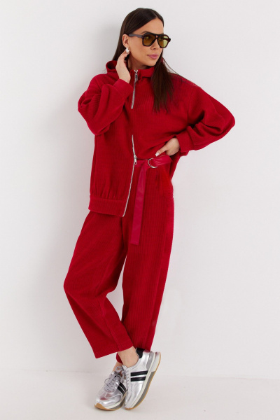 Брюки, джемпер Магия моды 2704 красный - фото 2