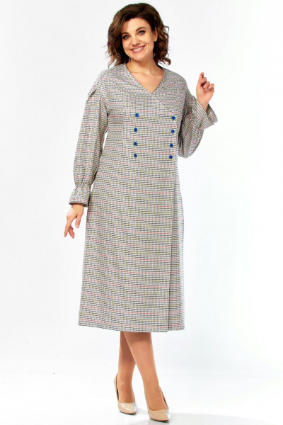 Платье Celentano lite 5083 клетка - фото 2