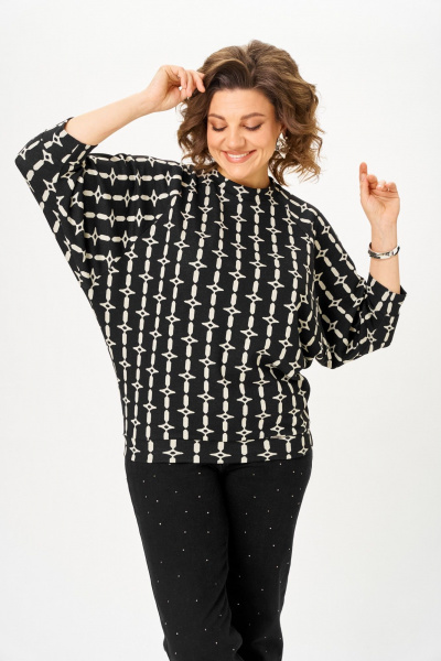 Джемпер Michel chic 782/1 черный_арабеск - фото 6