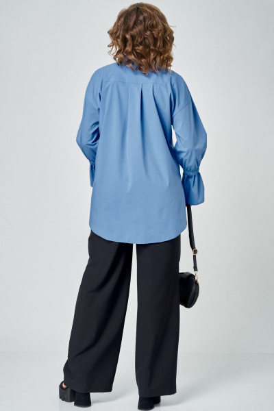 Блуза EVA GRANT 7080-1 голубой - фото 21