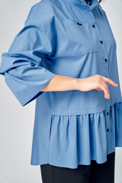 Блуза EVA GRANT 7080-1 голубой - фото 10