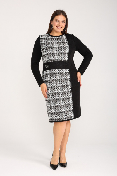 Платье BONADI 2037 черный-капучино - фото 3