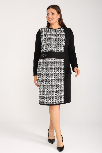 Платье BONADI 2037 черный-капучино - фото 1