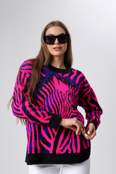 Джемпер BONADI BS23 черный-розовый - фото 3