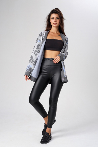 Кардиган BONADI BS43 серо-голубой - фото 7