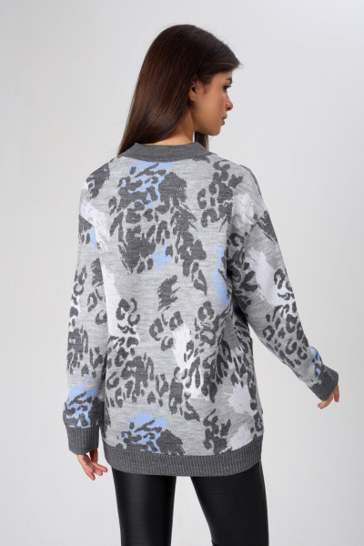 Кардиган BONADI BS43 серо-голубой - фото 3
