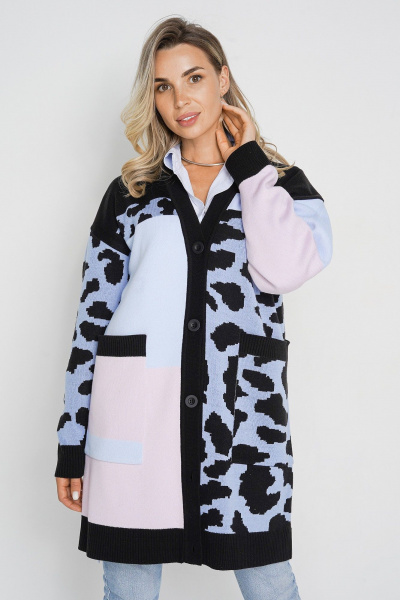 Кардиган BONADI BS4 голубой - фото 7