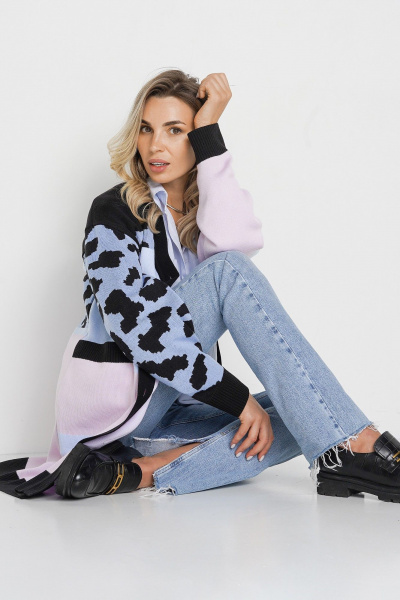 Кардиган BONADI BS4 голубой - фото 4