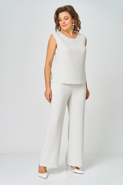 Брюки, жакет, топ Svetlana-Style 5033 зелено-бежевый - фото 6