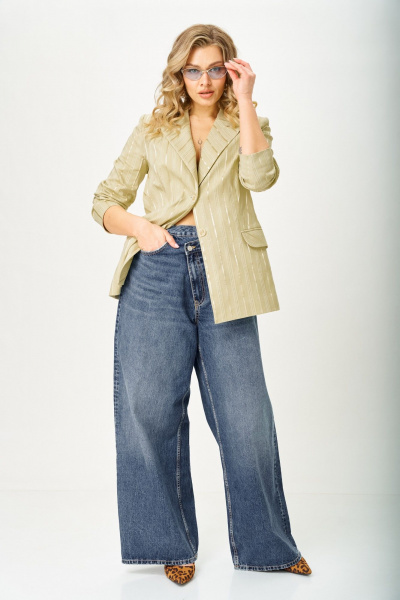 Жакет TVIN 7006 олива - фото 5