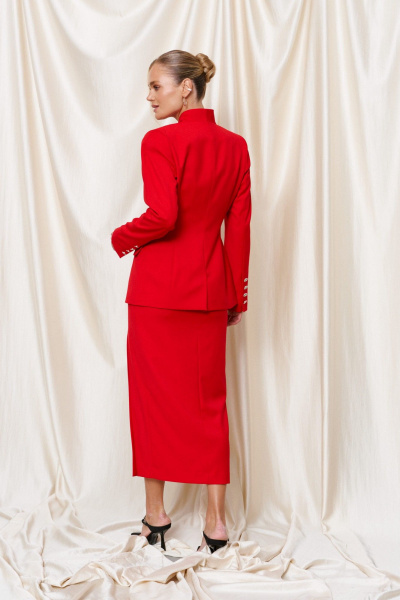 Жакет, юбка Prestige 5643 красный - фото 4