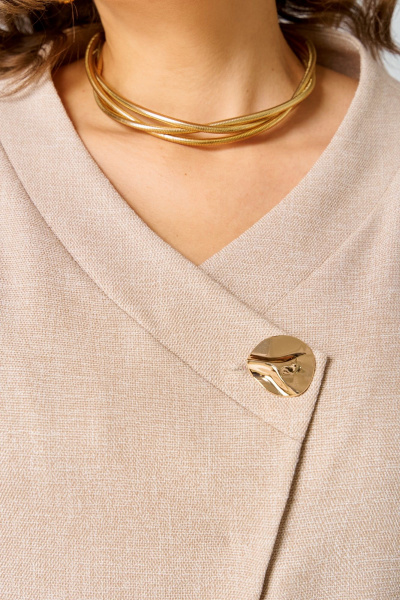 Жакет, юбка Мишель стиль 1346 бежевый - фото 7