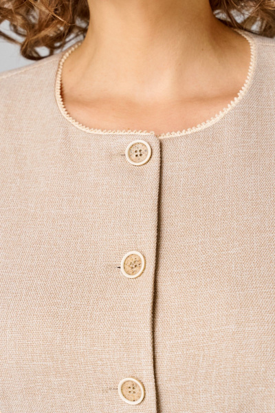 Жакет, юбка Мишель стиль 1349 песочный - фото 9