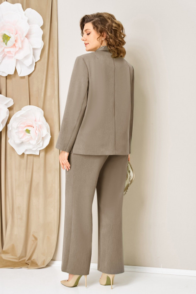 Блуза, брюки, жакет VOLNA 1462 бежевый - фото 5