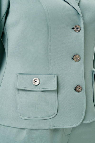 Брюки, жакет DOGGI 2848 серо-голубой - фото 5