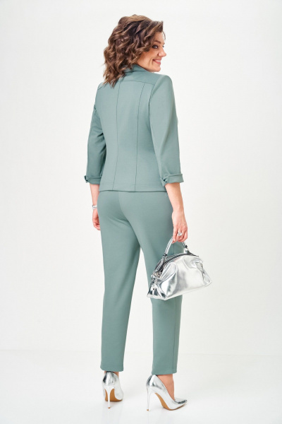 Брюки, жакет DOGGI 2848 серо-голубой - фото 7