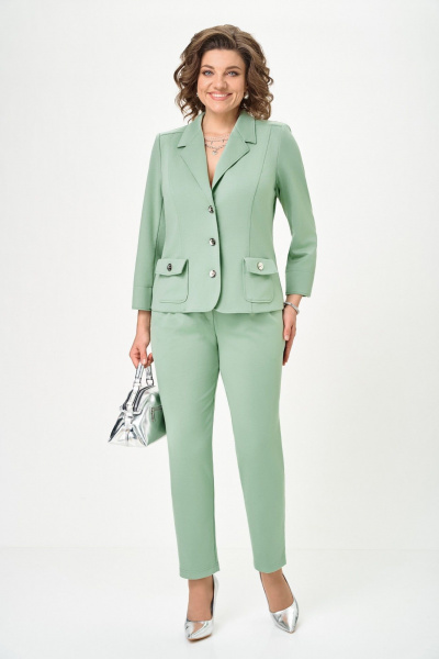 Брюки, жакет DOGGI 2848 оливковый - фото 1