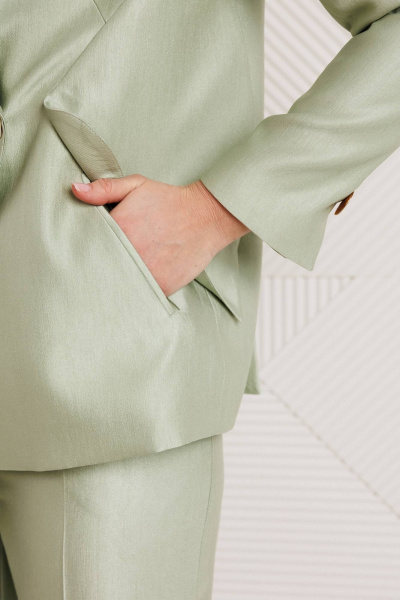 Брюки, жакет Мода Юрс 26-2970 ментол - фото 2