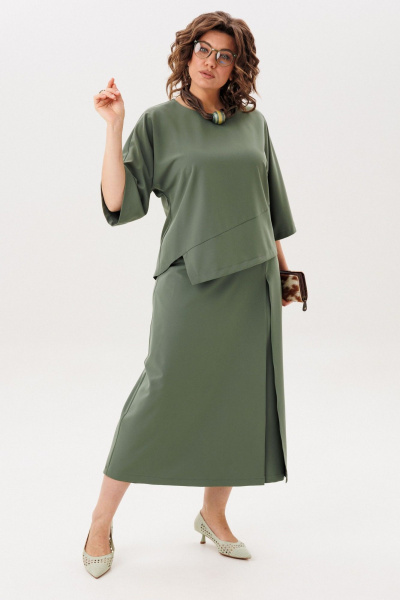 Блуза, кюлоты Anelli 1793.2 зеленый-холм - фото 2