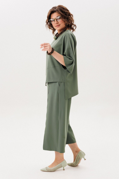 Блуза, кюлоты Anelli 1793.2 зеленый-холм - фото 8