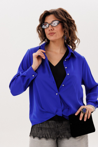 Блуза Anelli 1663 ослепительно-синий - фото 10