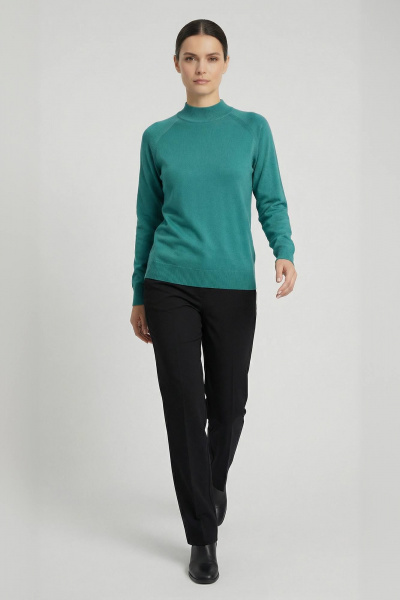 Демисезонный зеленый свитер реглан с двойной стойкой Полесье С3316-15 5С1754-Д43 158,164 испанский - фото 3