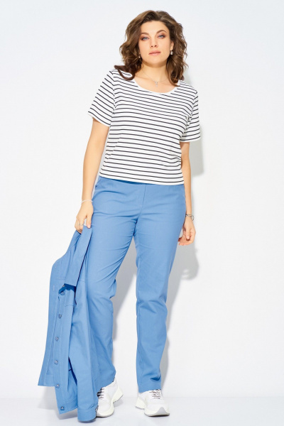 Брюки, джемпер, бомбер Fita 40112 голубой - фото 7