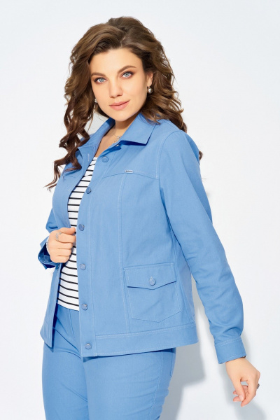 Брюки, джемпер, бомбер Fita 40112 голубой - фото 6