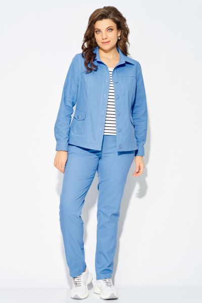 Брюки, джемпер, бомбер Fita 40112 голубой - фото 3
