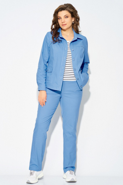 Брюки, джемпер, бомбер Fita 40112 голубой - фото 1