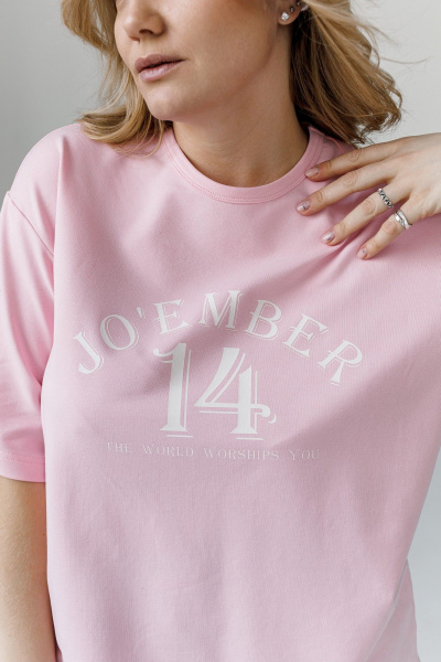 Футболка JoEmber 28 розовый - фото 6