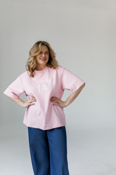 Футболка JoEmber 28 розовый - фото 3